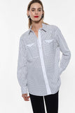 Camicia a righe con tasche sul petto IMPERIAL