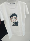 T SHIRT VISO DONNA PLEASE