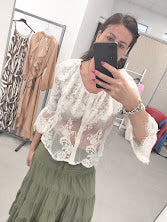Camicia in pizzo TENSIONE IN