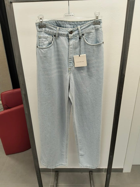 Jeans palazzo lavaggio chiaro TENSIONE IN