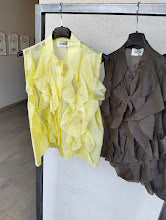 Camicia senza maniche con rouches