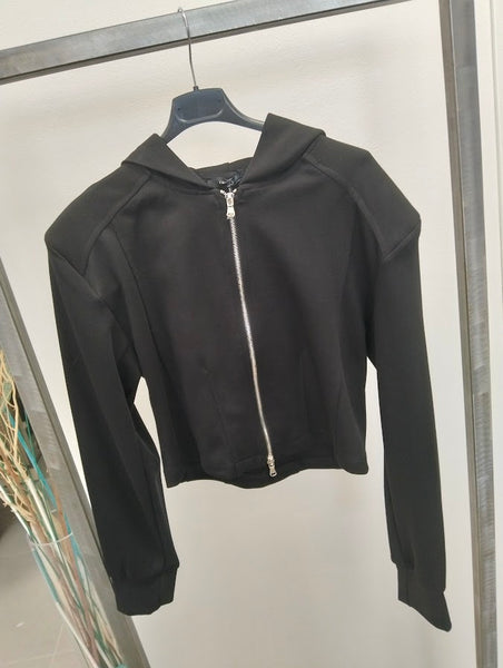 Felpa crop con spalline Lumina