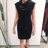 Mini dress in velluto Tensione In NERO
