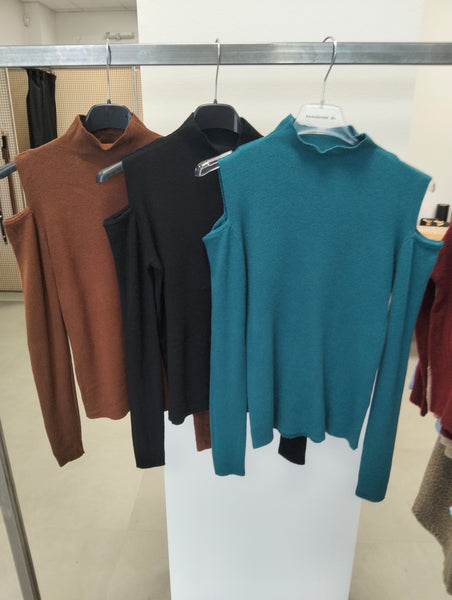 Maglia con oblò sulle spalle