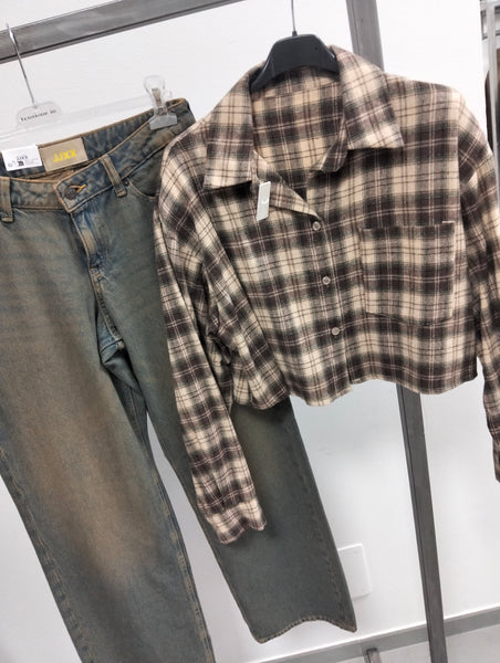Camicia crop check