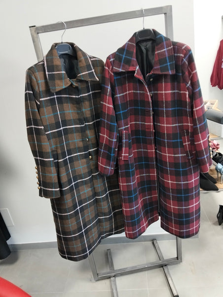 Cappotto je suis iconic check