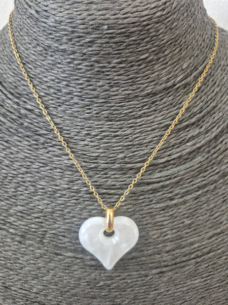 Collana cuore bianco 🤍