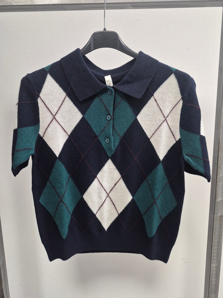 Polo manica corta rombi Tensione In