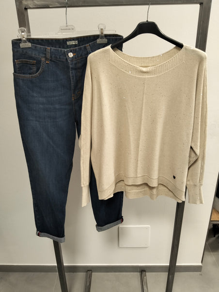 Maglia over con punti luce