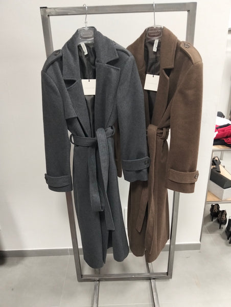 Cappotto vestaglia Tensione in con cintura