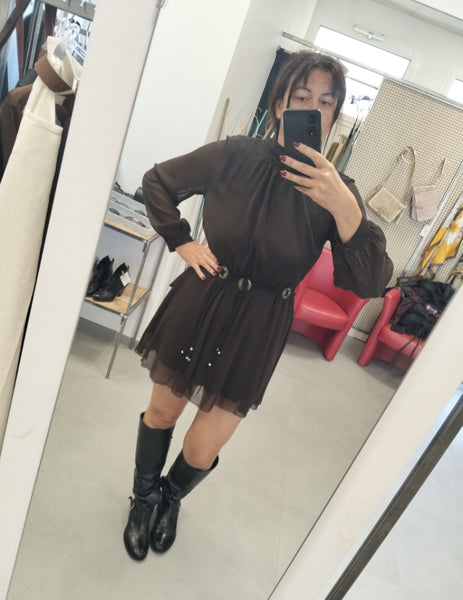 Mini dress con cintura Tensione In