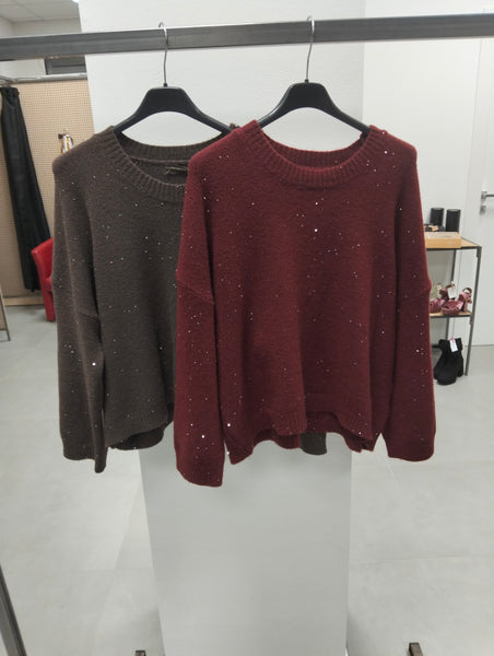 Maglia a scatoletta con punti luce