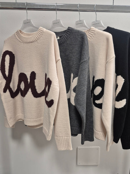 Maglioncino scritta Love TENSIONE IN